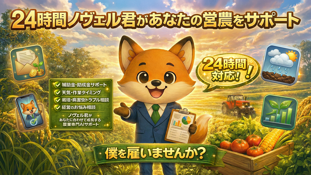 NOUVATION農業AIサポート イメージ